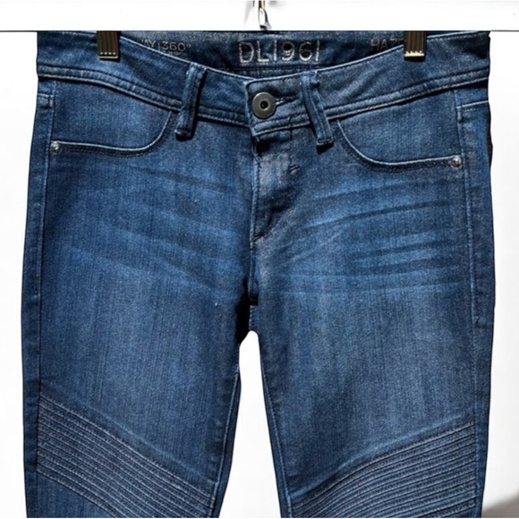 DL1961 Hazel Moto Skinny Jeans in Ducati Size 26 - Picture 3 of 10